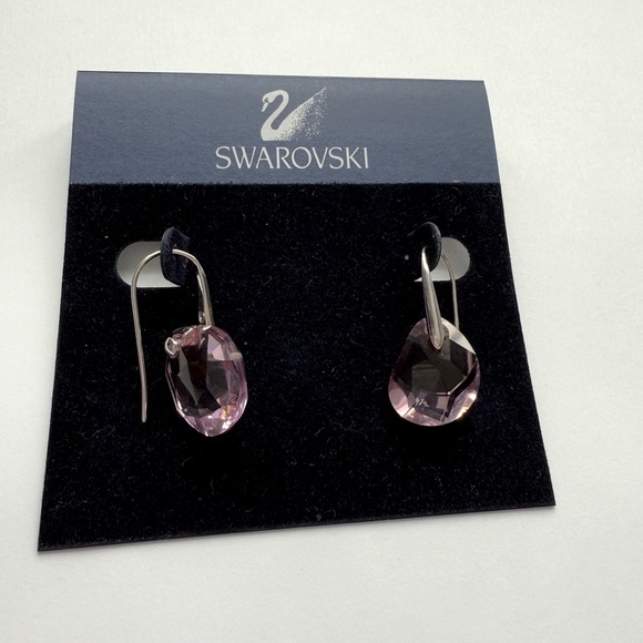 Swarovski Pink Crystal Earrings - Picture 6 of 8